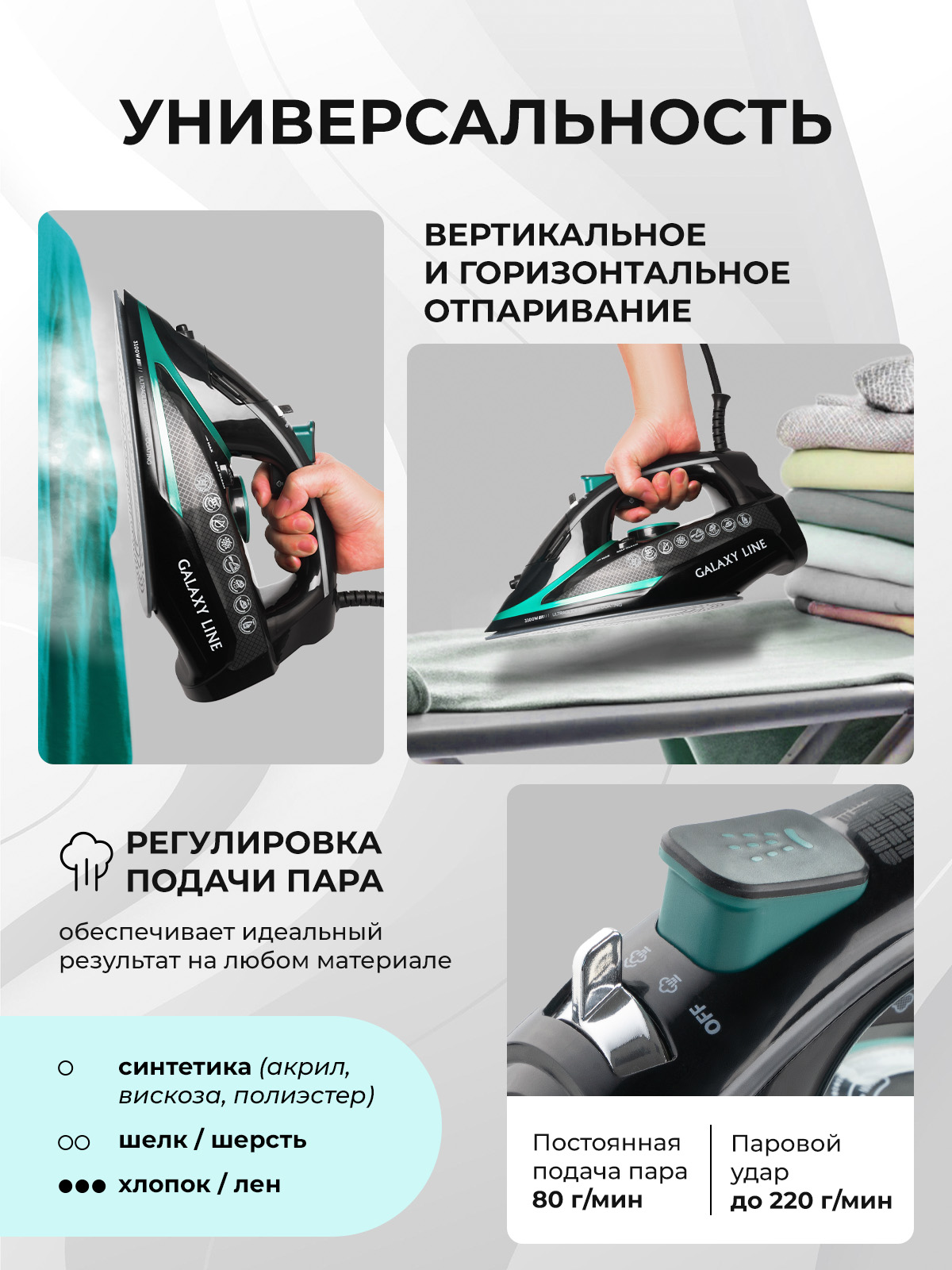Утюг Galaxy LINE GL6136 - фото 2
