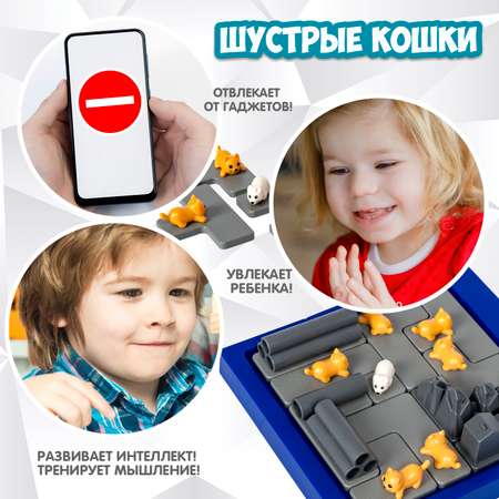 Настольная игра Bondibon логическая ШУСТРЫЕ КОШКИ