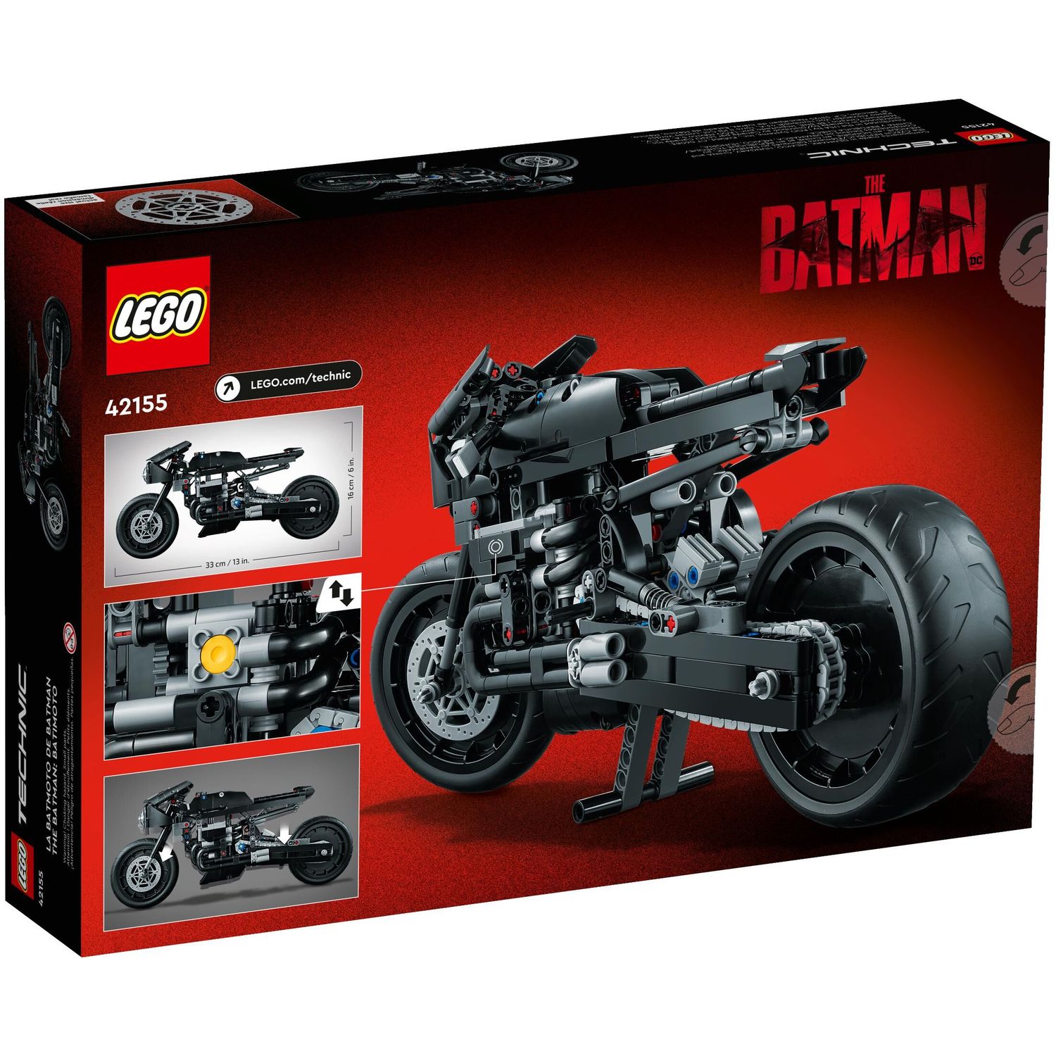 Конструктор LEGO Technic The Batman Batcycle 641 дет. - фото 9
