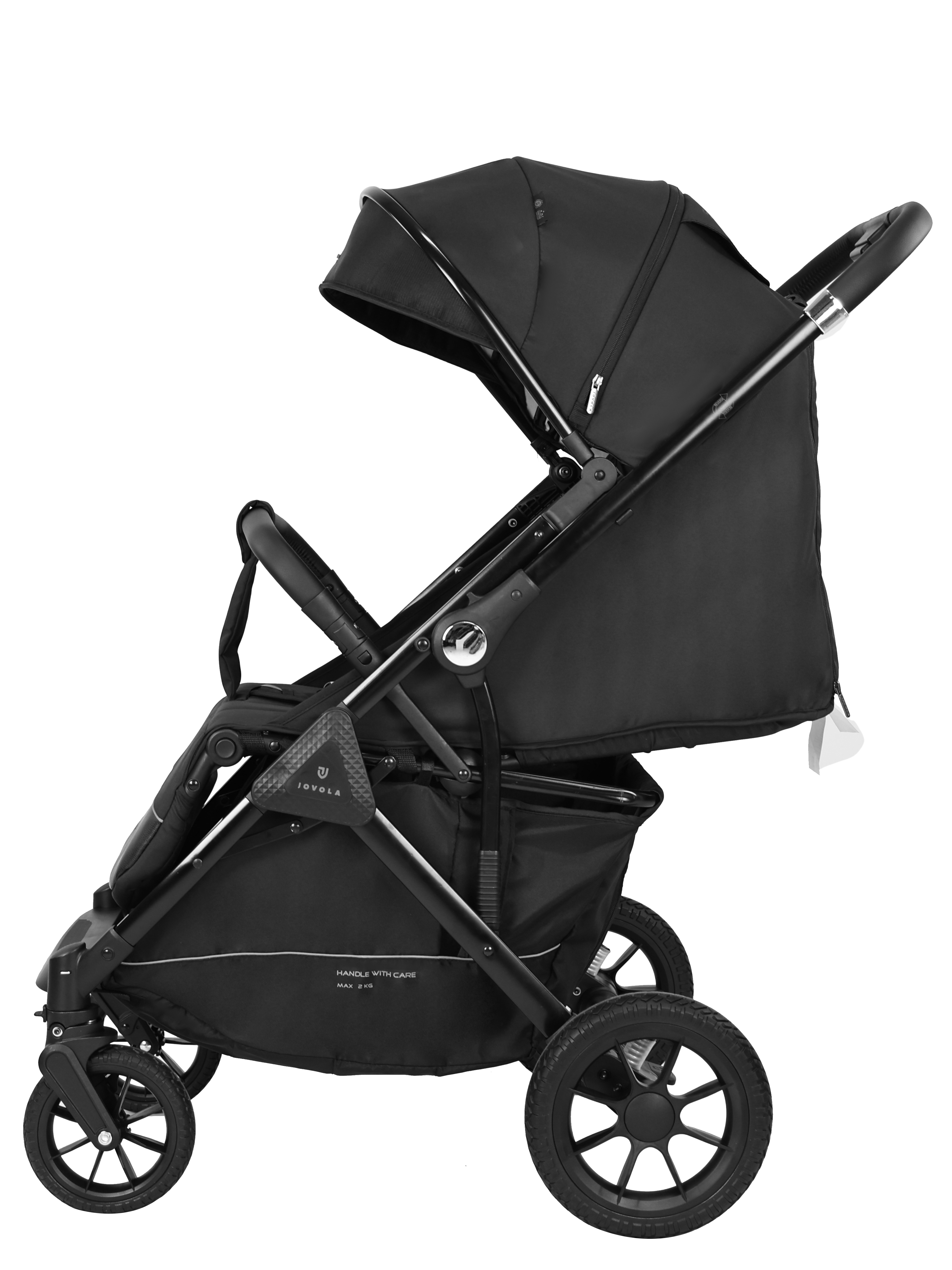 Коляска прогулочная JOVOLA Magma с перекидной ручкой черный - фото 21