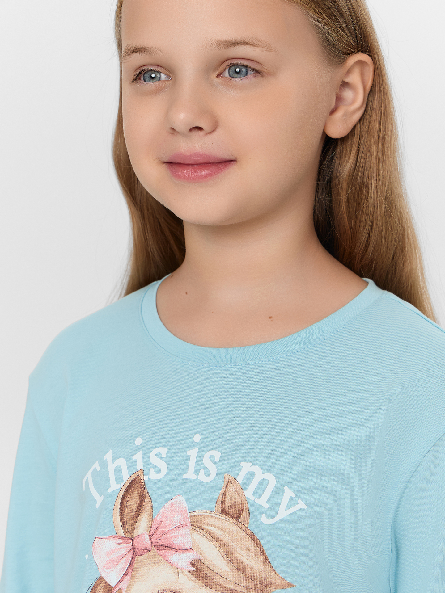 Пижама Mark Formelle (Марк Формэль) 567740/голубой +милые коники на голубом - фото 9