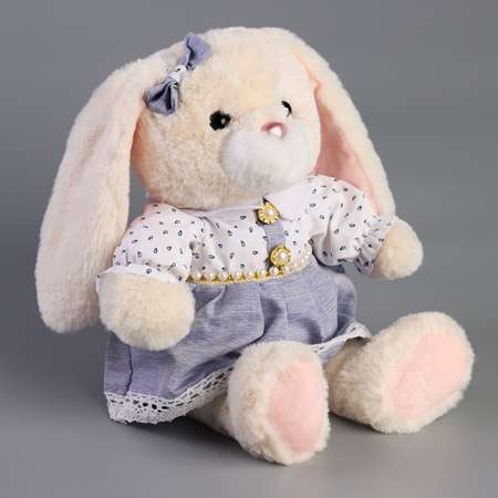 Мягкая игрушка Milo Toys «Little Friend» зайка в сиреневом платье