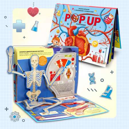 Книга Malamalama Анатомия человека с объемными картинками для детей