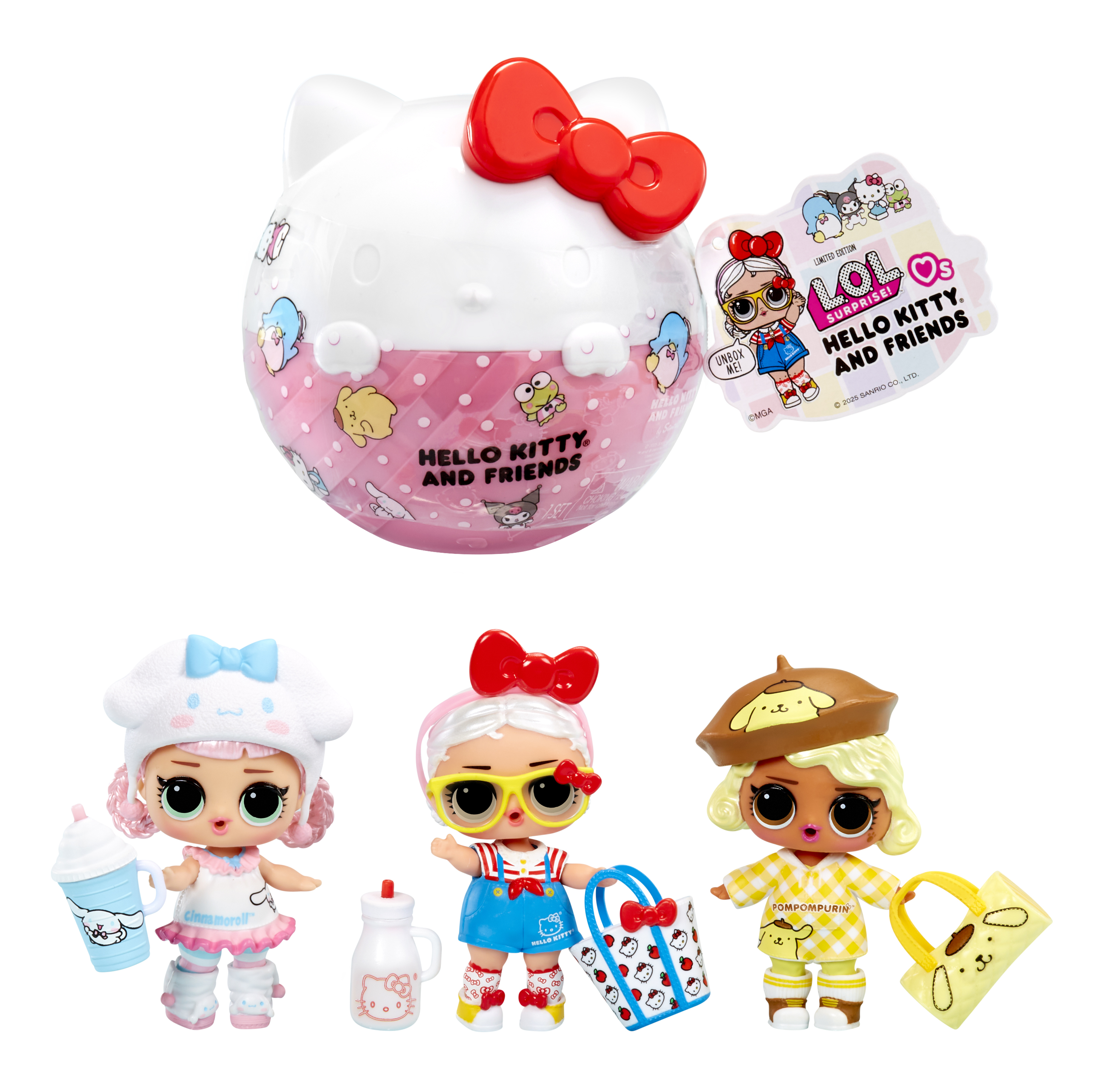 Кукла мини L.O.L. Surprise! в шаре Hello Kitty & Friends 523840 - фото 1