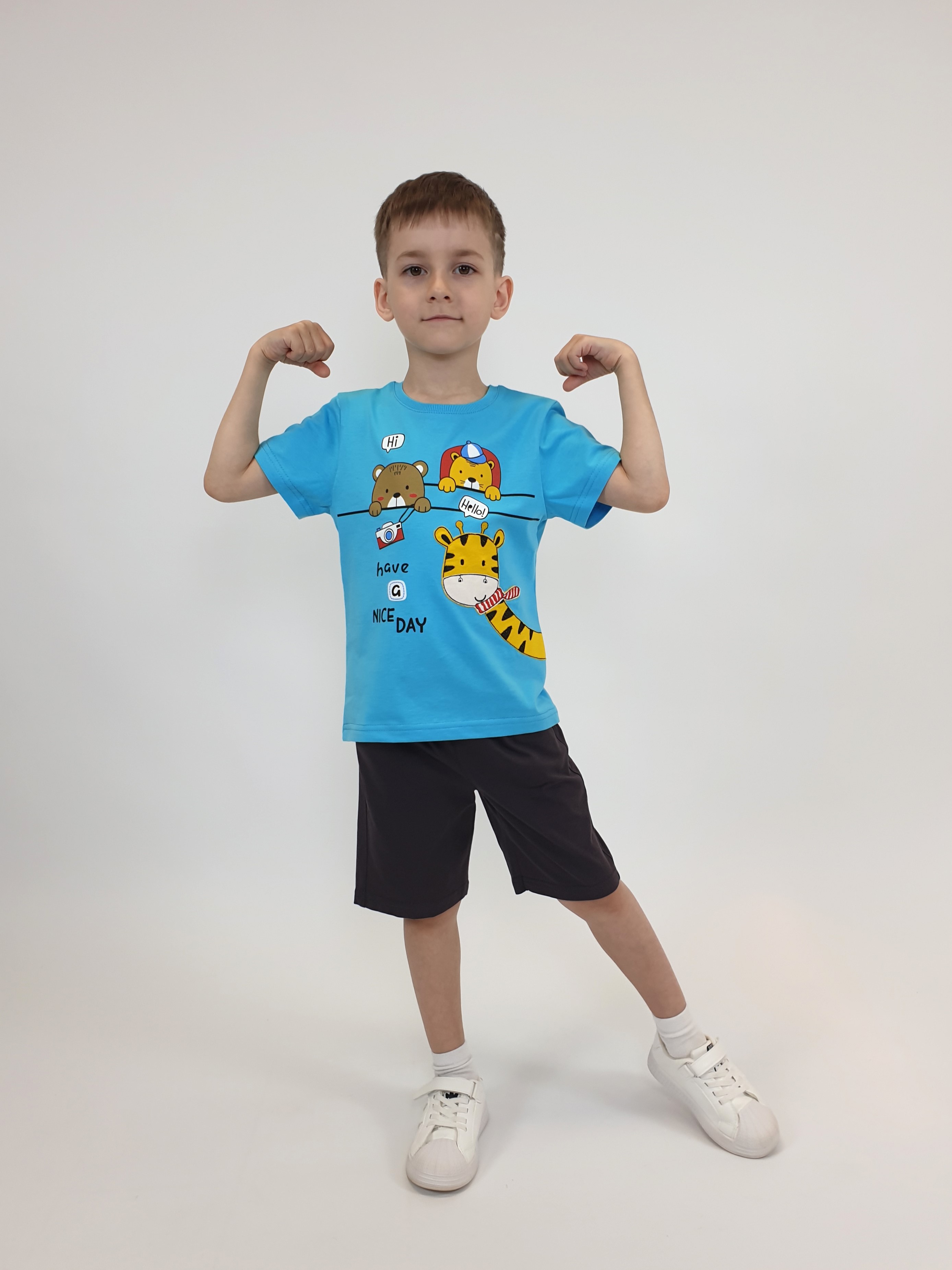 Футболка и шорты Luneva 01-138-7. - фото 3