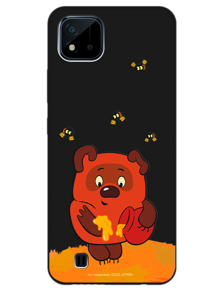 Силиконовый чехол Mcover для смартфона Realme C11 (2021) Союзмультфильм Медвежонок и мед - фото 1