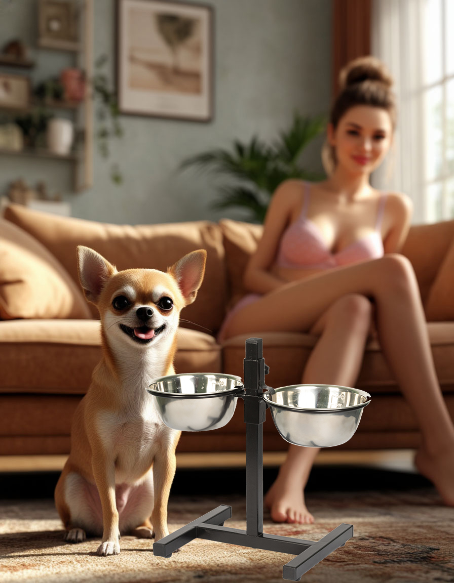 Подставка с 2 мисками INFILD по 1.0 литра - фото 3