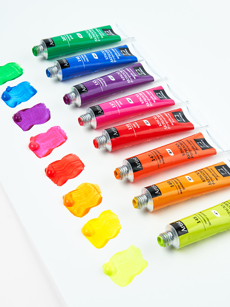 Краски акриловые Малевичъ 8 цв. - фото 12