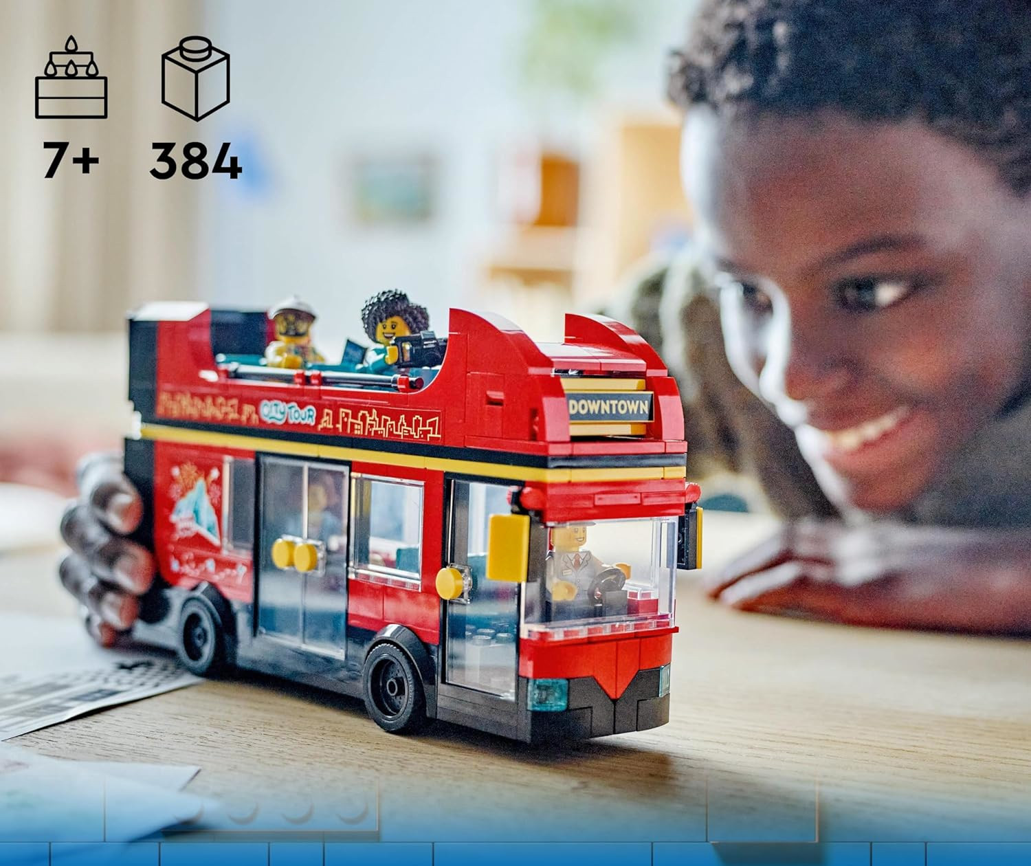 Конструктор LEGO City Double-Decker Sightseeing Bus 384 дет. - фото 9