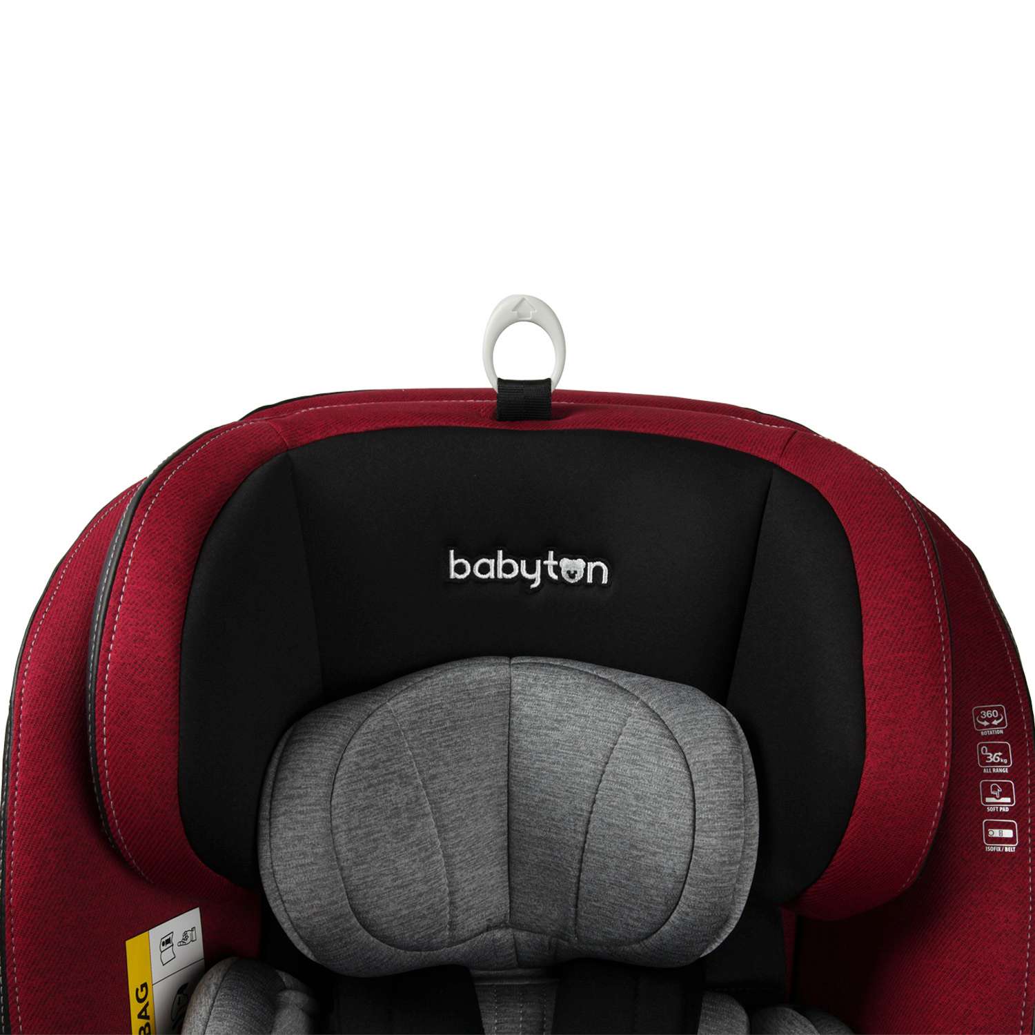 Автокресло Babyton Multi-Stage Black-Red Isofix 0+/1/2/3 (0-36 кг) - фото 22