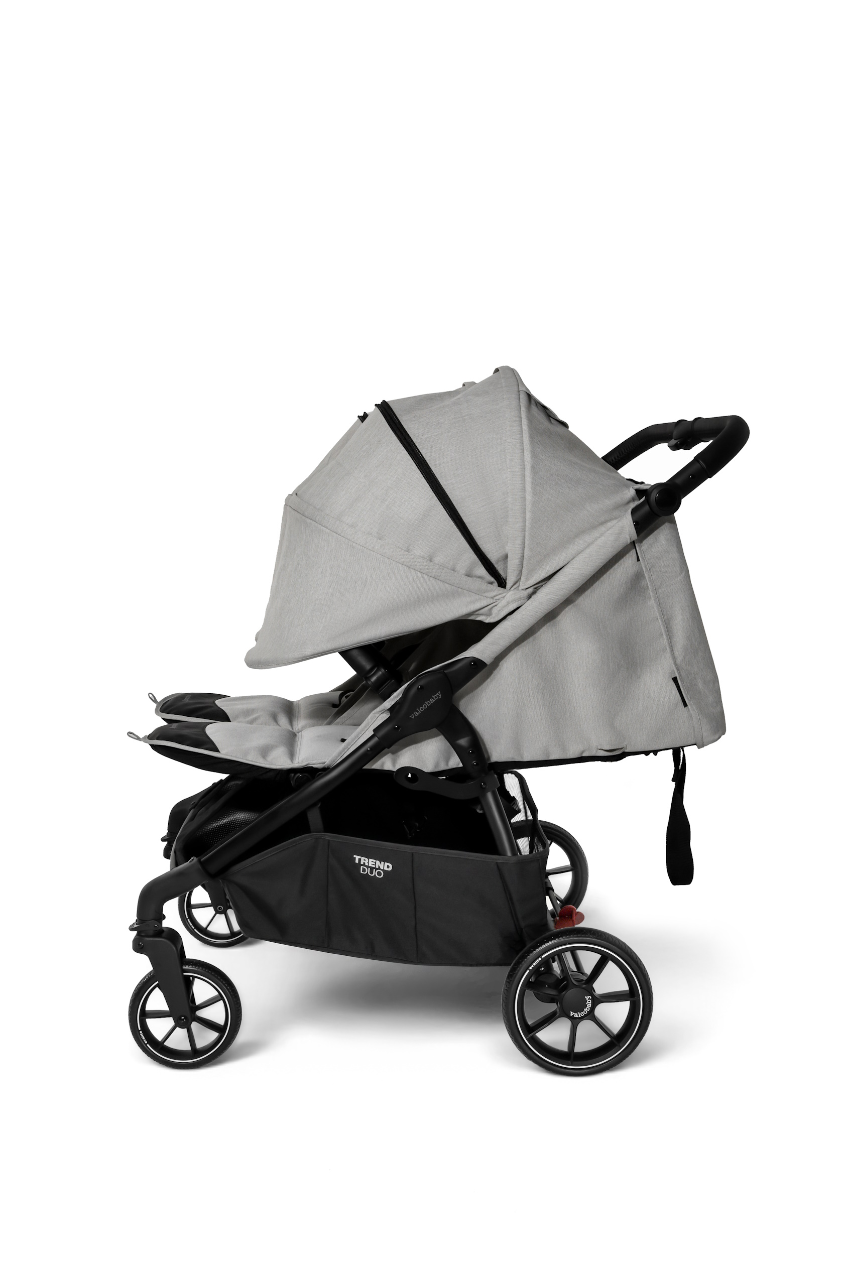 Коляска прогулочная для двойни Valco baby Snap Duo серый - фото 6