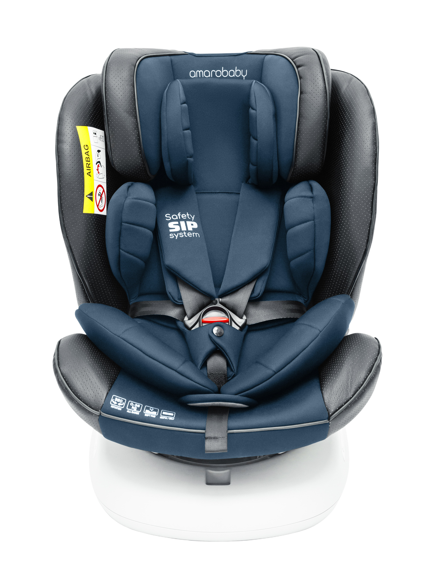 Автокресло Amarobaby Champion Isofix 0+/1/2/3 (0-36 кг) синий - фото 24