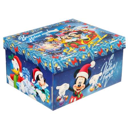 Коробка складная, с крышкой Disney \"Счастья и волшебства\", 31 х 25,5 х 16 см