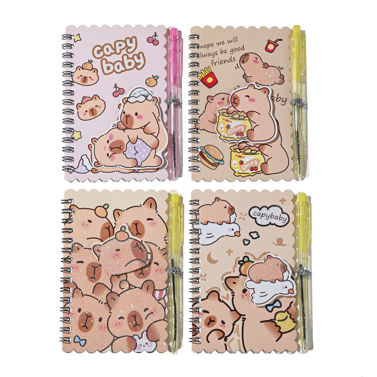 Набор канцелярский Mazari Capybara 2 предм. в ассортименте - фото 1