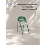 Стульчик для кормления Chicco Crescendo Up 3-в-1 зеленый зеленый