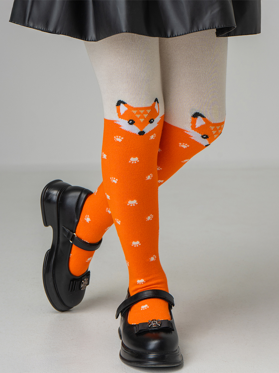 Колготки HappyFox HFGM5465кремовый.оранжевый - фото 1