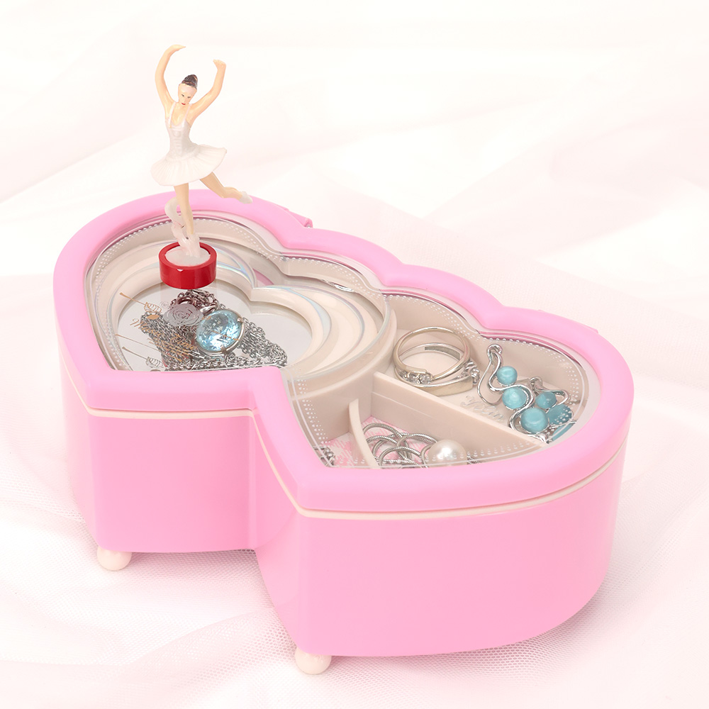 Детская Шкатулка музыкальная TIPTOPOLIS Два сердца розовые - фото 8