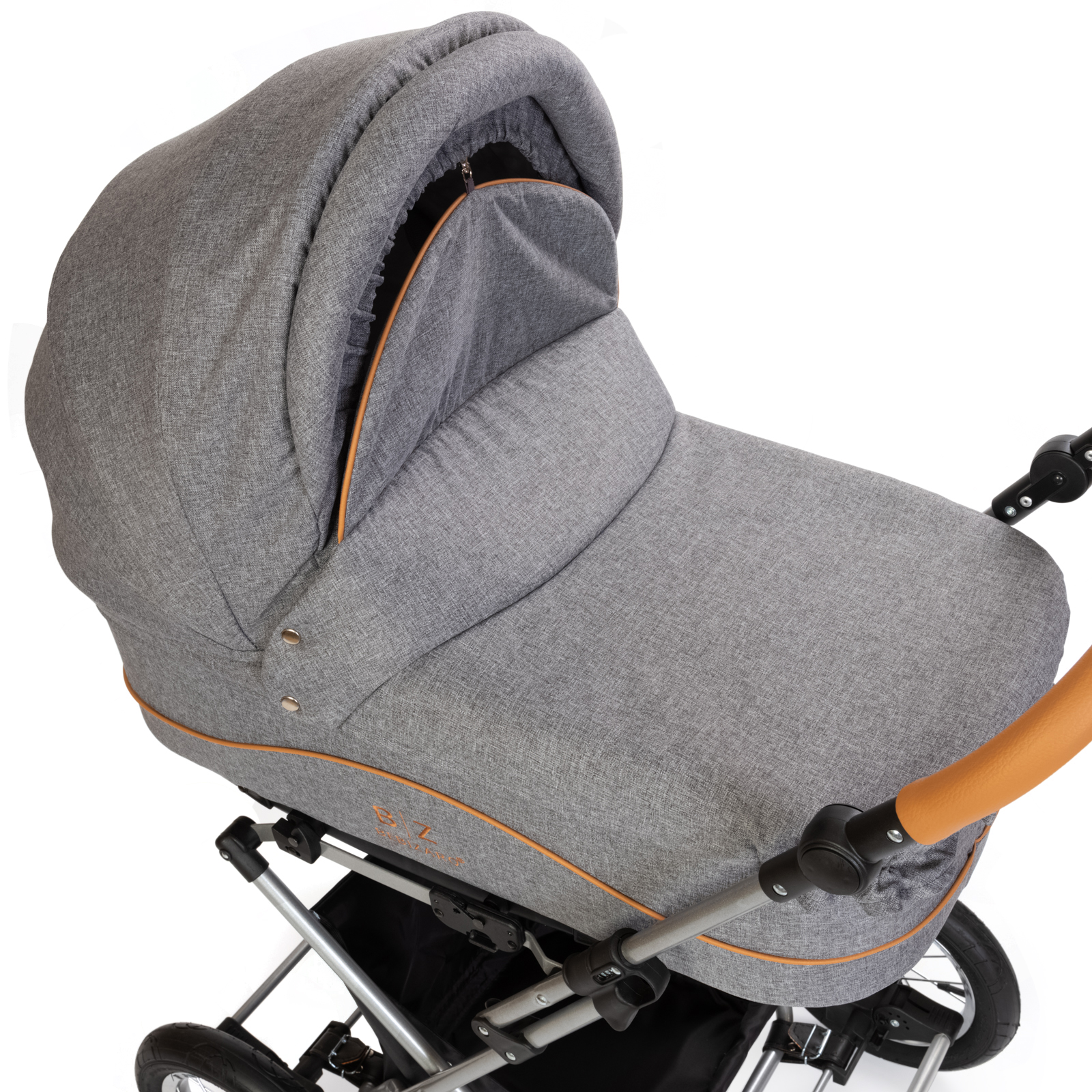 Коляска люлька Bebizaro Classic Gray - фото 5