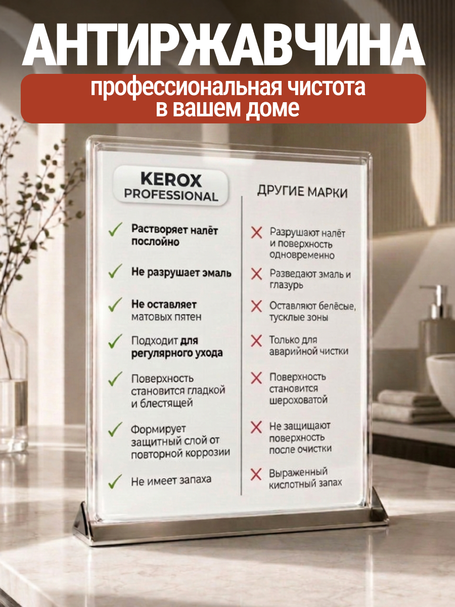 Чистящее средство Cuuto Kerox 500 мл для сантехники - фото 5