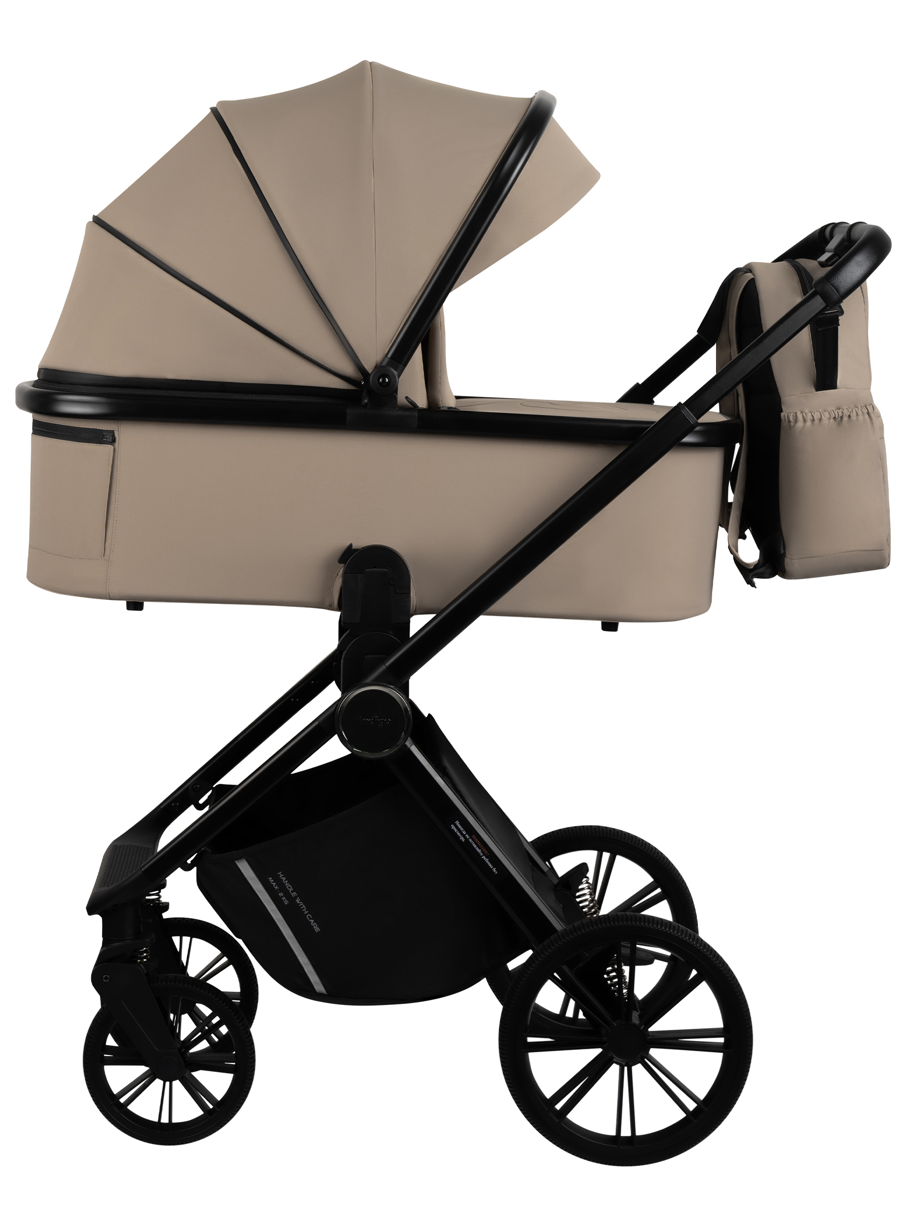 Коляска 3в1 Indigo Sting бежевый - фото 4