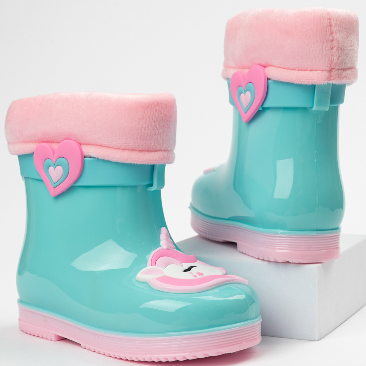 Резиновые сапоги TikkaGo 8U03_2433-1_biruza-pink - фото 2