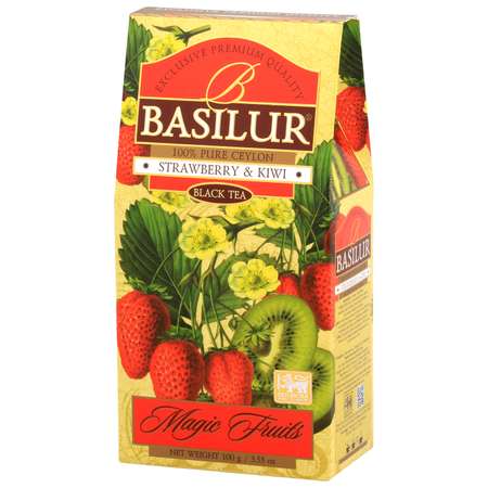 Чай черный Basilur Волшебные фрукты «Клубника и киви» 100 г