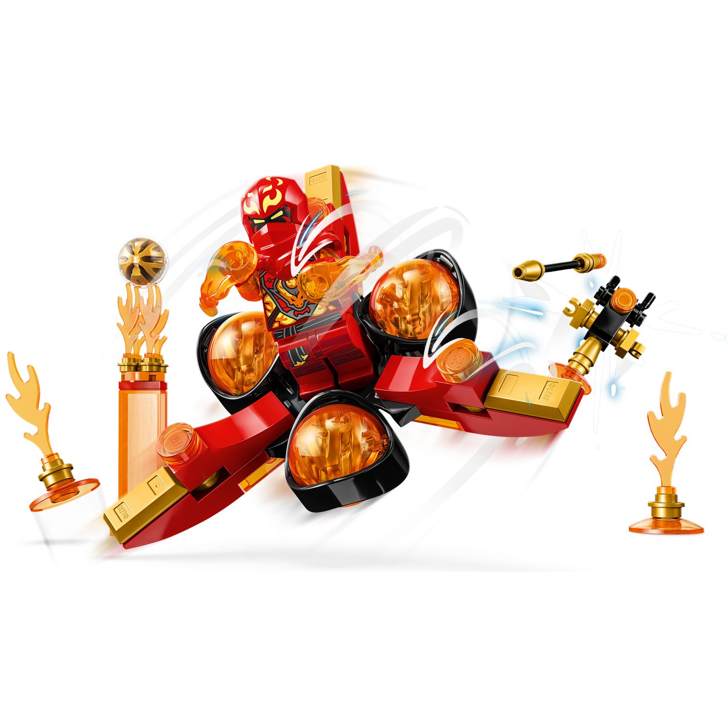 Конструктор LEGO NINJAGO Kais Dragon Power Spinjitzu - фото 3