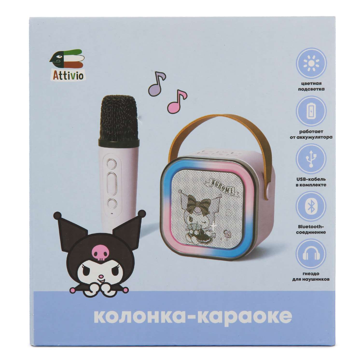 Караоке Kuromi с 1 микрофоном KME243004 - фото 12