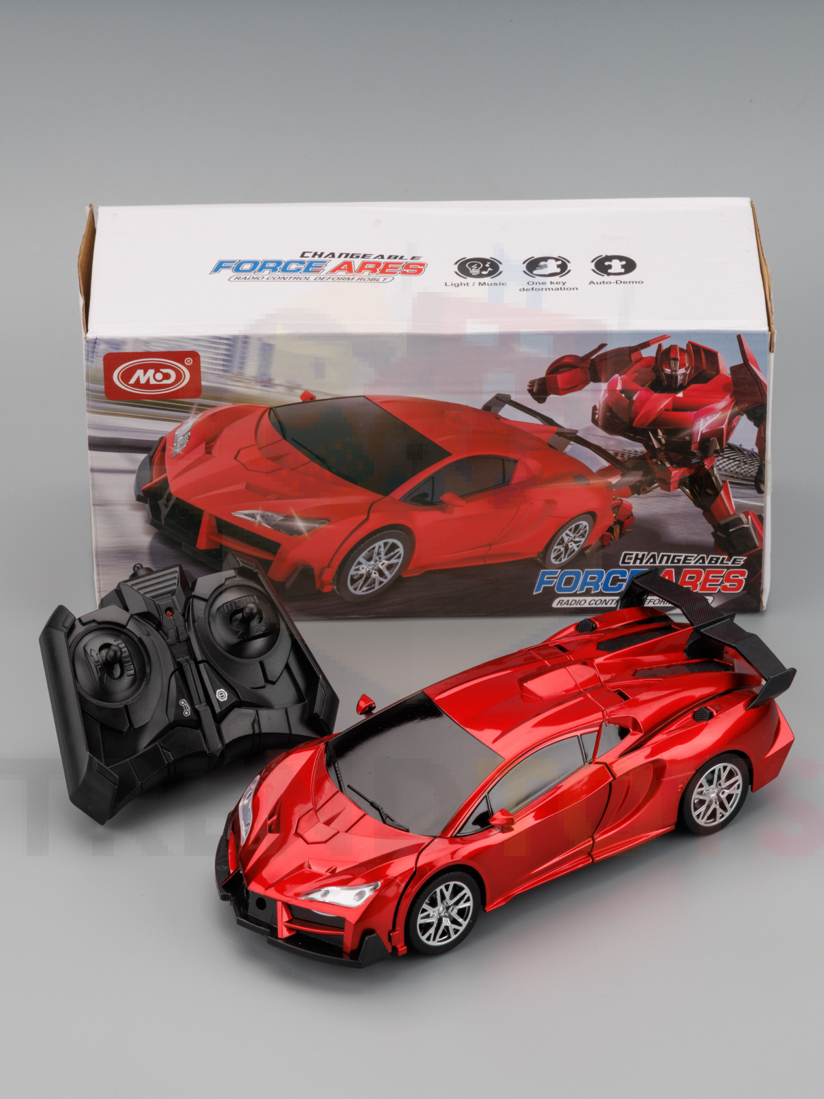 Автомобиль РУ TrendToys Робот трансформер красный - фото 10