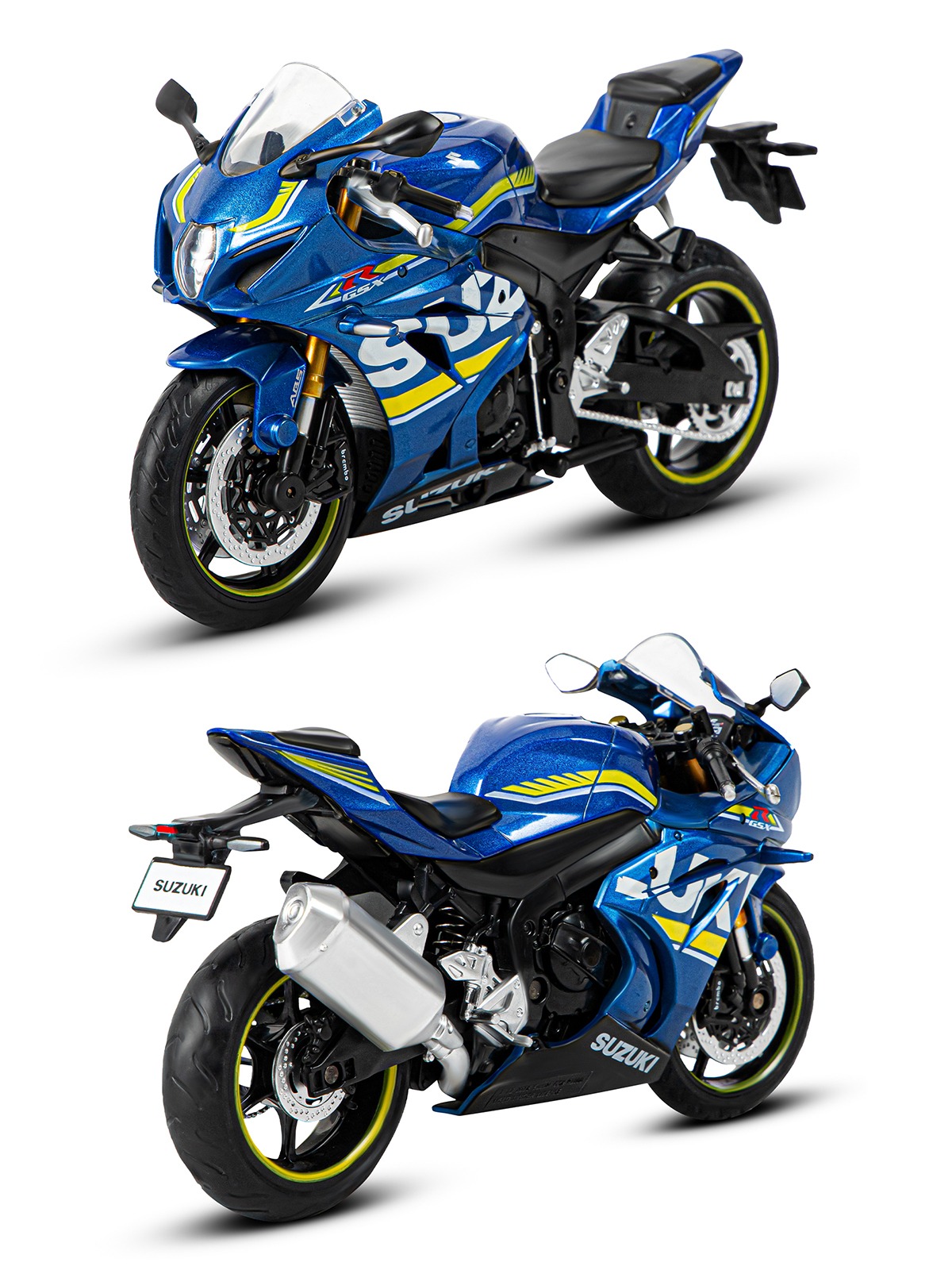 Мотоцикл АВТОпанорама Suzuki GSX R1000 1:12 JB1251572 - фото 13