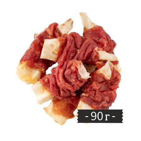 Лакомство для собак LIGHT BITES 90г Кроличье ухо с уткой