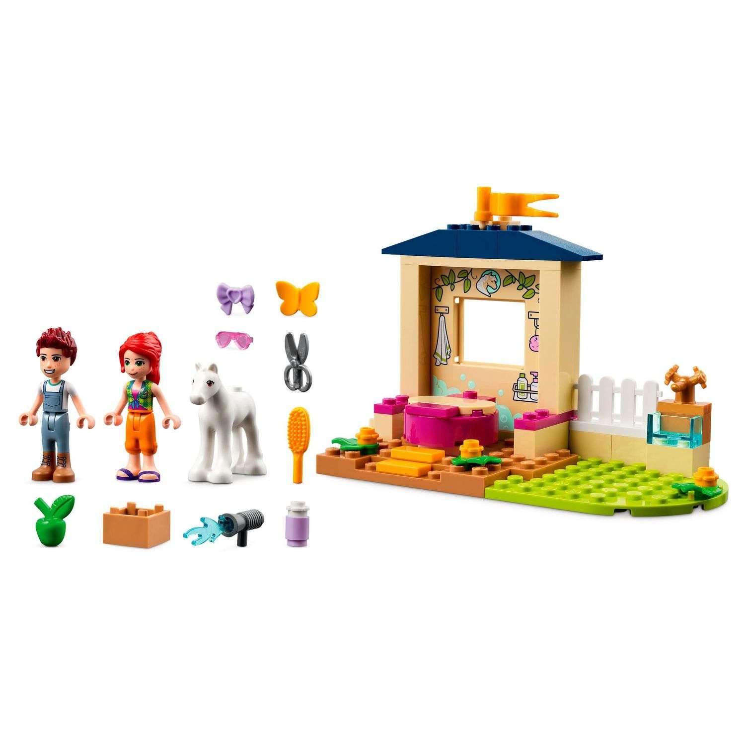 Конструктор LEGO Friends Pony-Washing Stable 60 дет. - фото 3