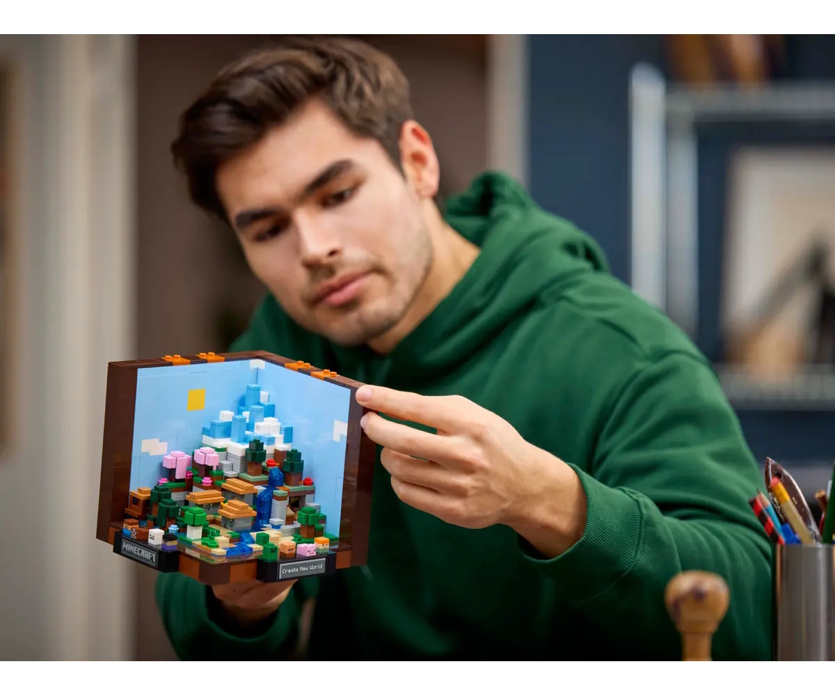 Конструктор LEGO Minecraft Стол для рукоделия блочный - фото 5