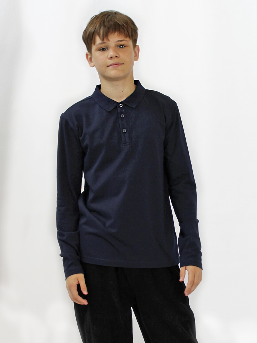 Лонгслив STELLA MODA 15201 тёмно-синий - фото 4