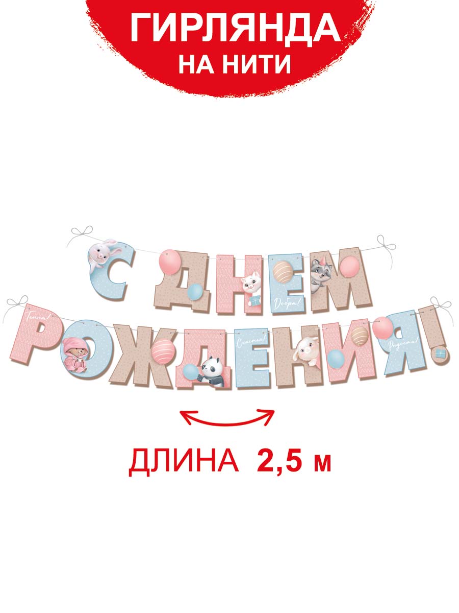 Гирлянды Империя поздравлений С Днём Рождения - фото 1