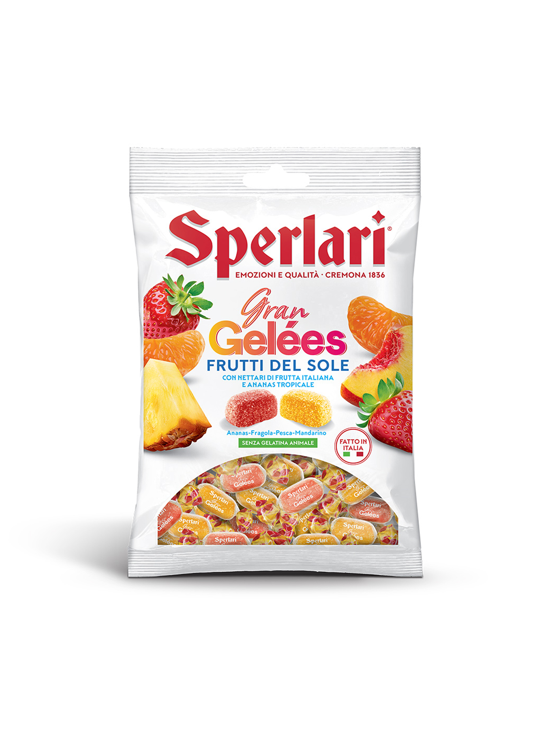 Мармелад Sperlari персик-мандарин-клубника-ананас - фото 1