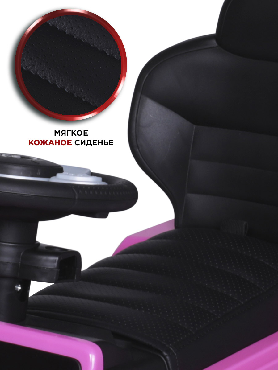 Каталка BabyCare Mercedes-Benz G350d розовый - фото 3