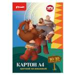 Цветной картон Комус 10 лист.
