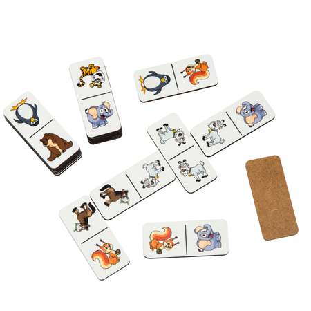Настольная игра ГРАТ Домино Веселый зоопарк