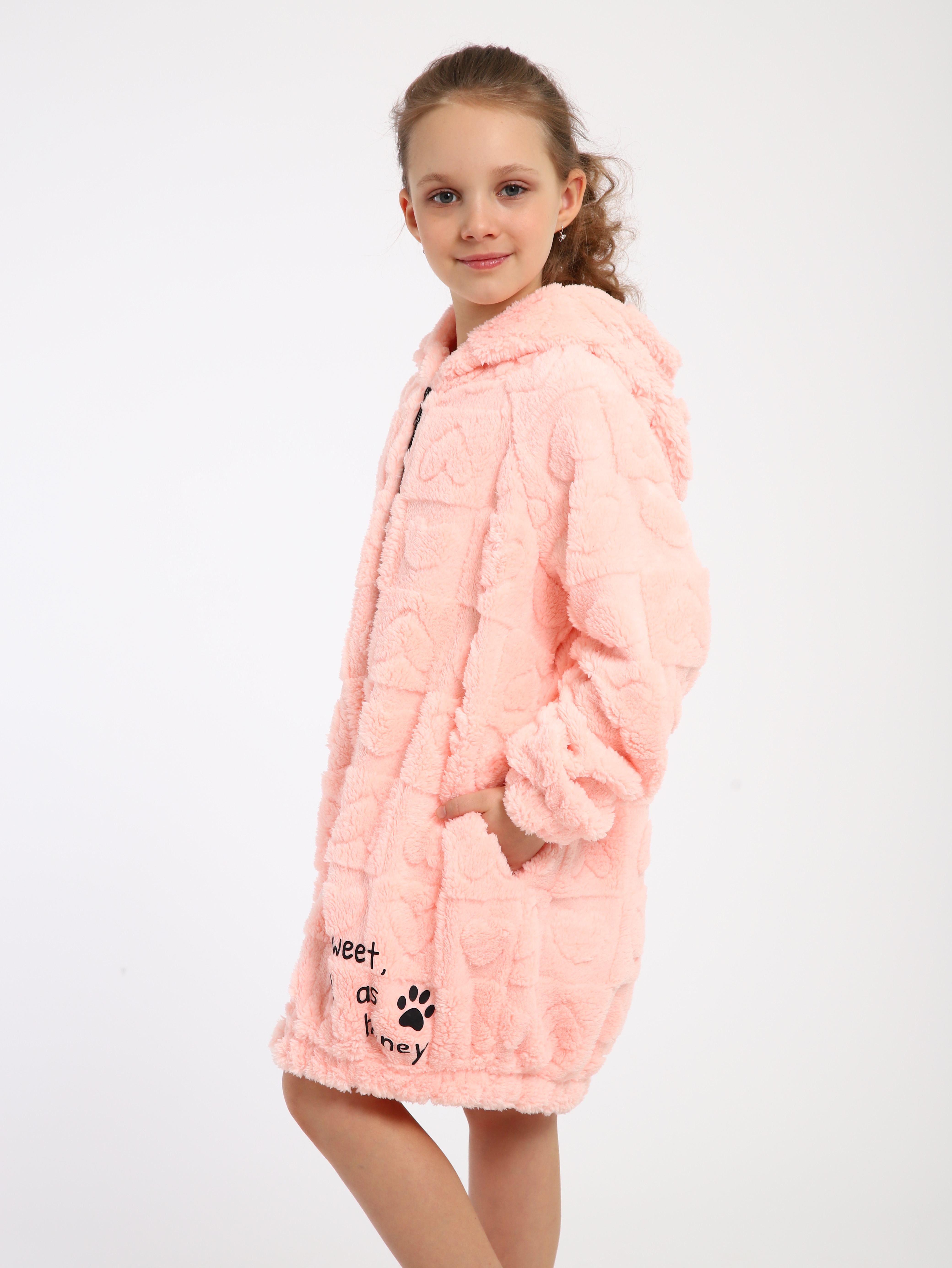 Халат ЛАДОШКИ Халат Мурлыка персик - фото 13