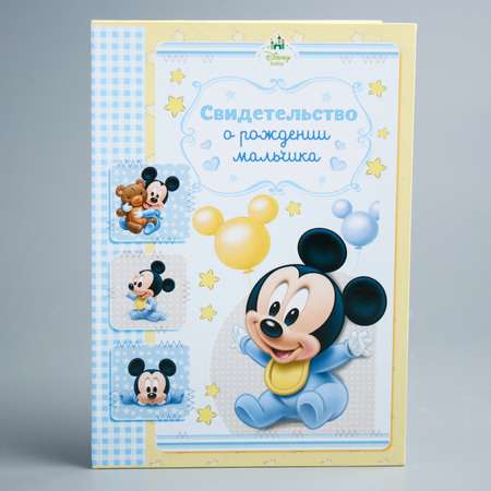 Обложка на документы Disney на свидетельство о рождении