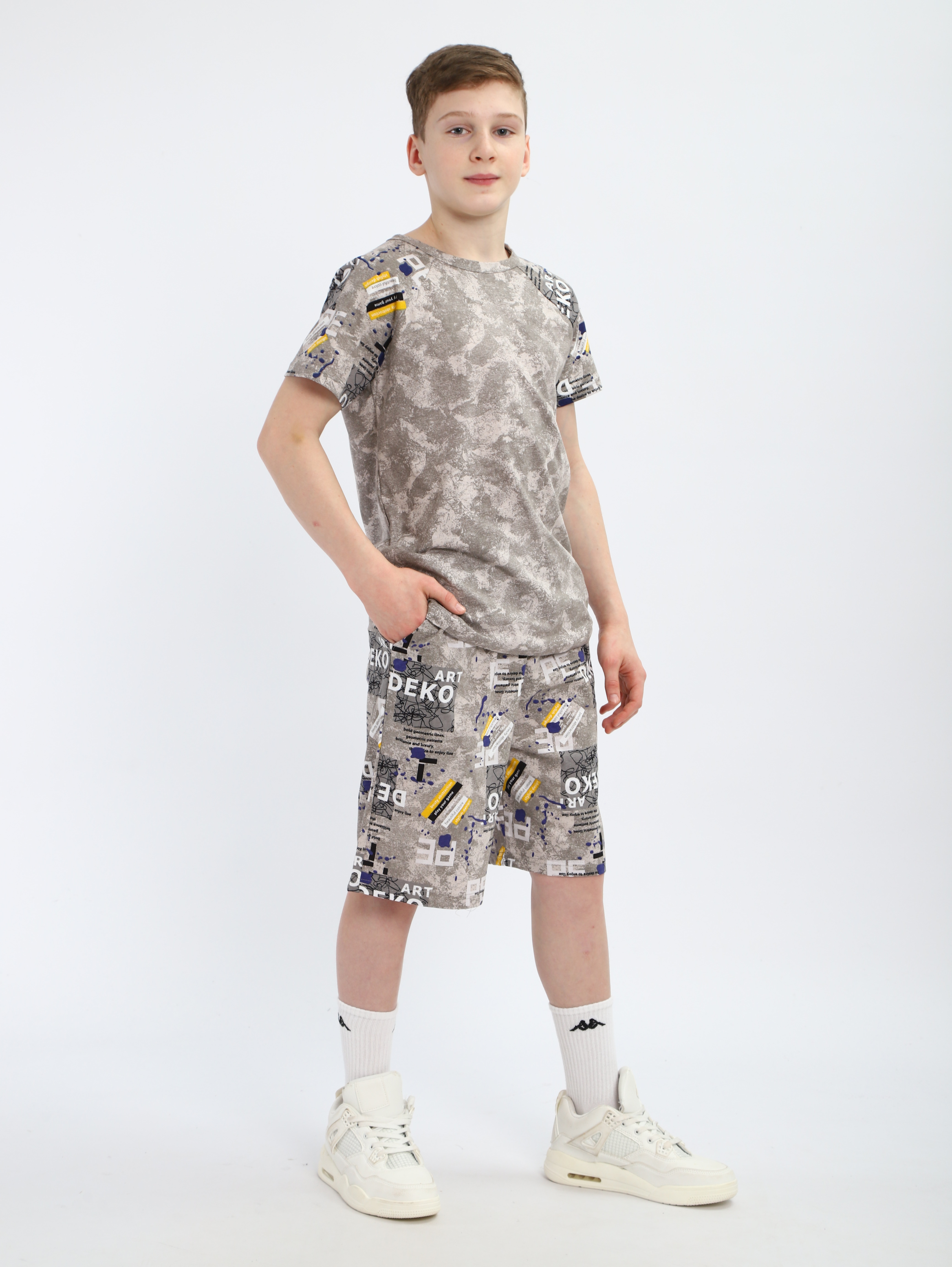 Костюм ЛАДОШКИ Комплект Андрей светло-серый - фото 8