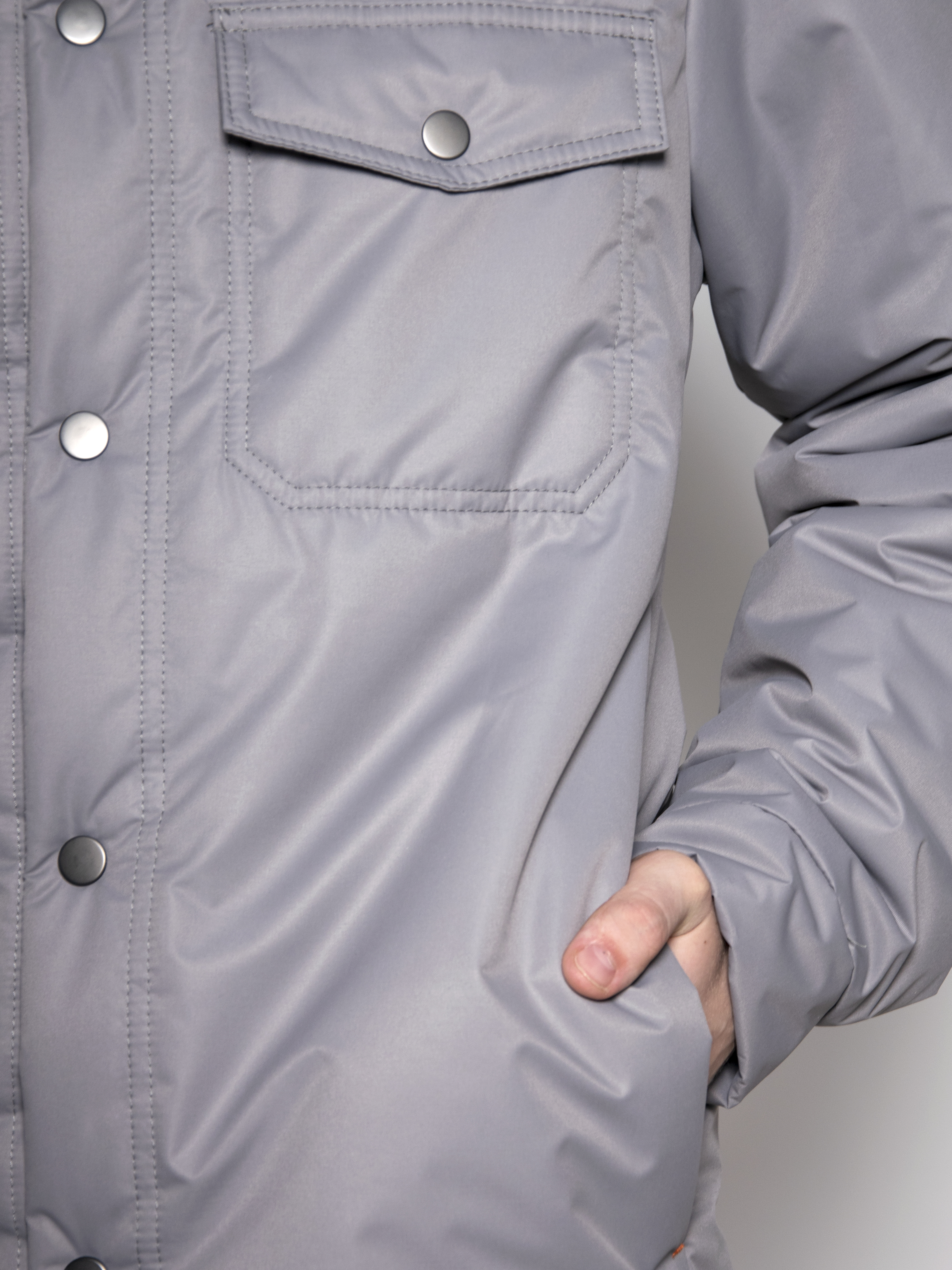 Куртка Аврора 974-М/светло-серый - фото 3