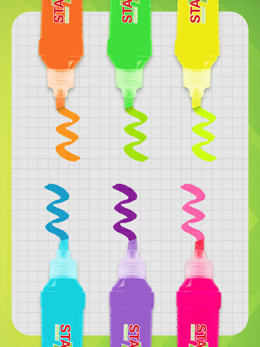 Текстовыделители Staff 6 шт. - фото 4