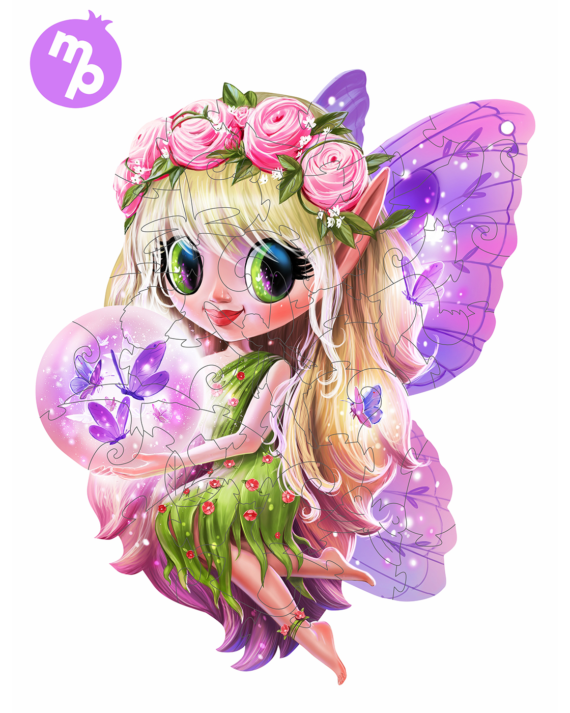 Пазл 1TOY Лесная фея деревянный - фото 7