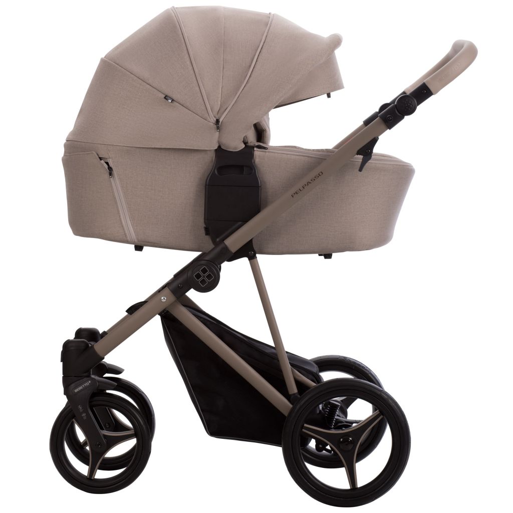 Коляска 2в1 Bebetto Pelpasso 01 Kaszmir св.бежевый бежевый - фото 2