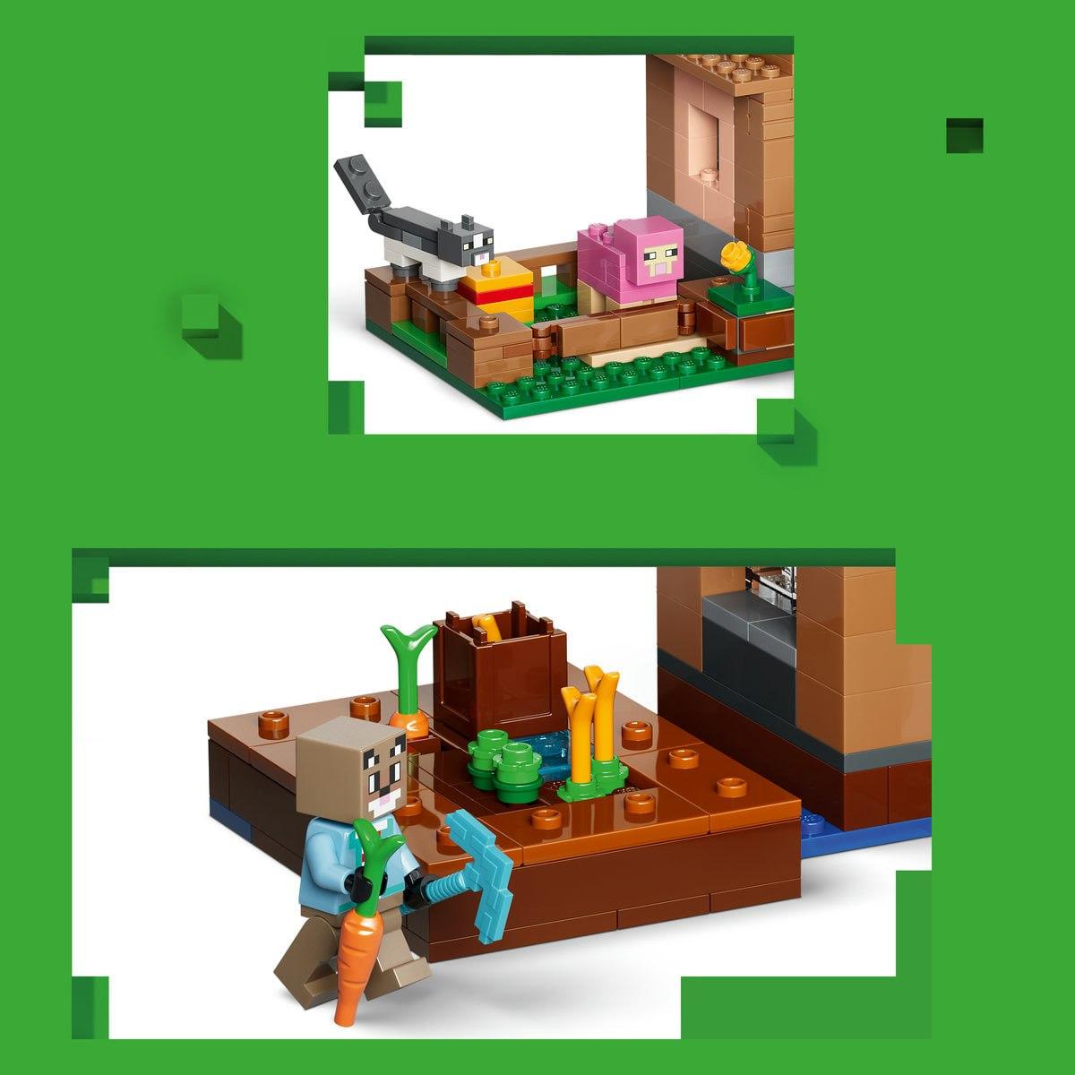 Конструктор LEGO Minecraft Атака деревни заклинателем 607 дет. - фото 6
