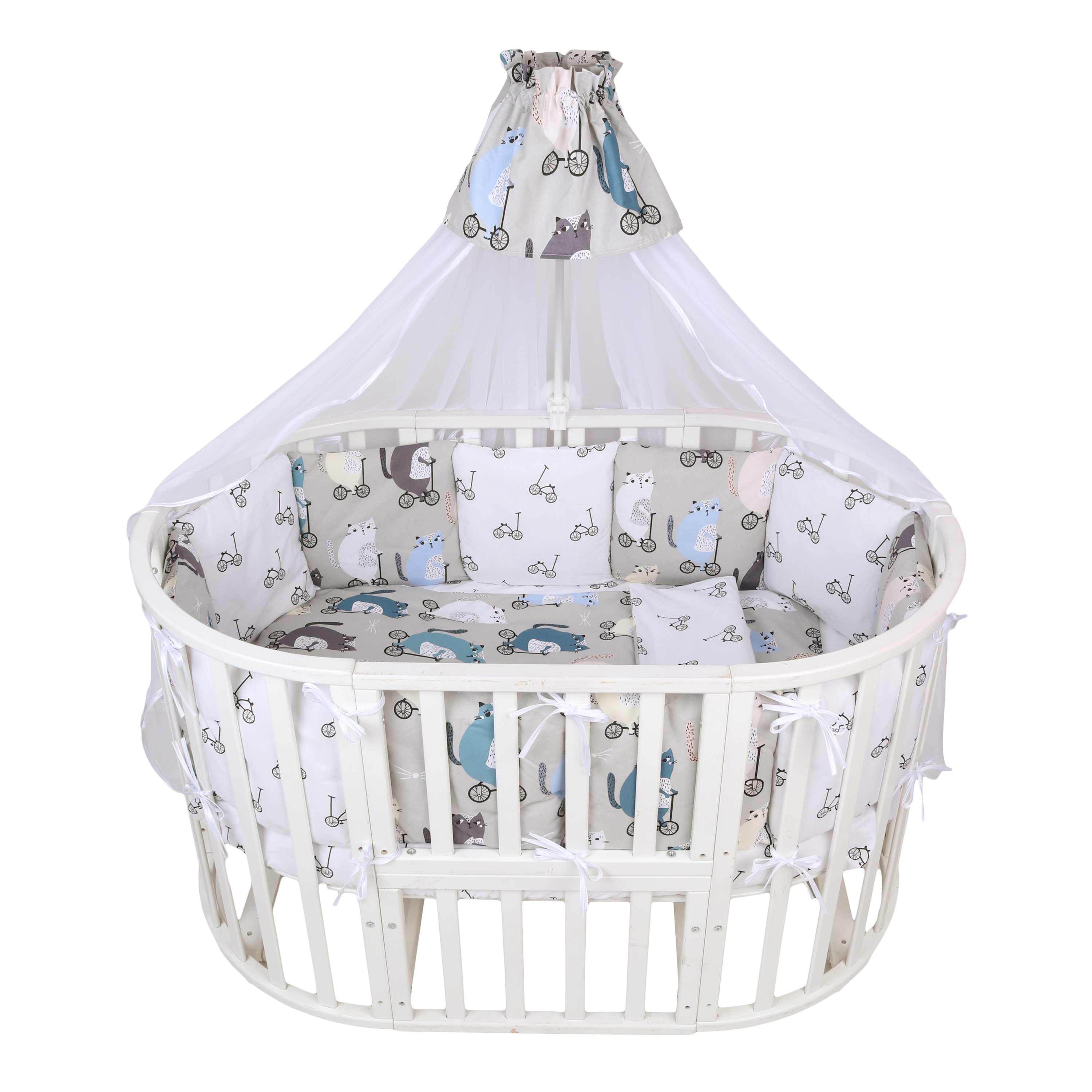 Комплект постельного белья Amarobaby Велосипедисты 7 предм. - фото 4