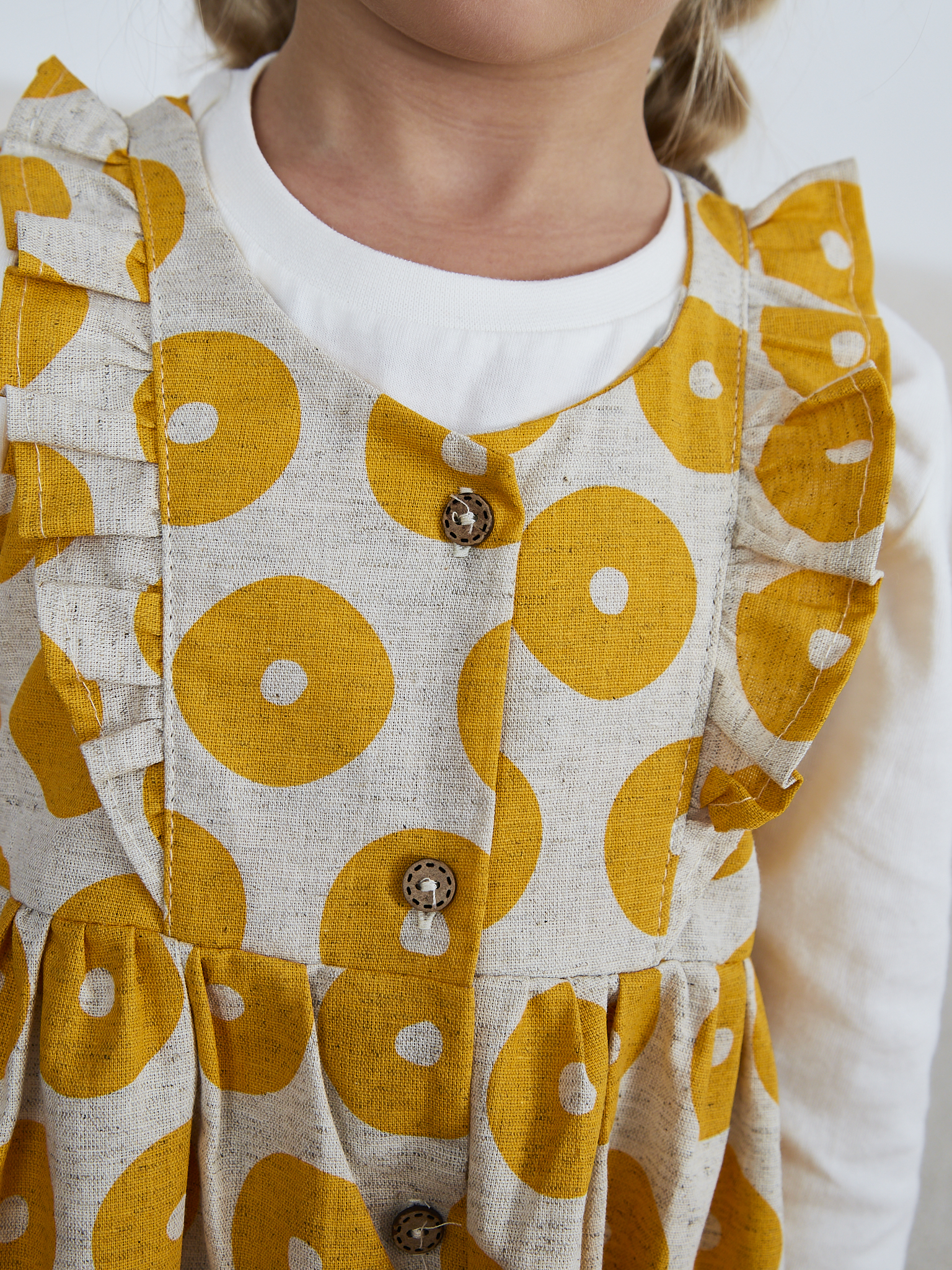 Сарафан MOUN сарафан_рюши_бублик/желт - фото 7