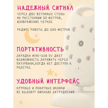 Видеоняня Moro Baby Белый